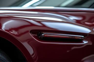 Car exterior after ceramic coating application showing deep shine